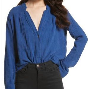 FREE PEOPLE CHANGING HORIZONS BUTTON UP